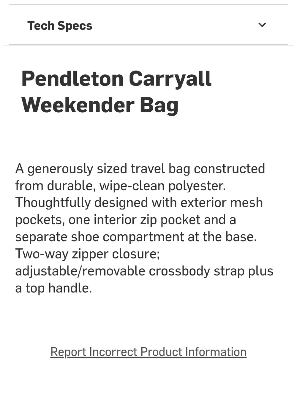 Pendleton Olive & Multicolor Tribal Carryall Weekender